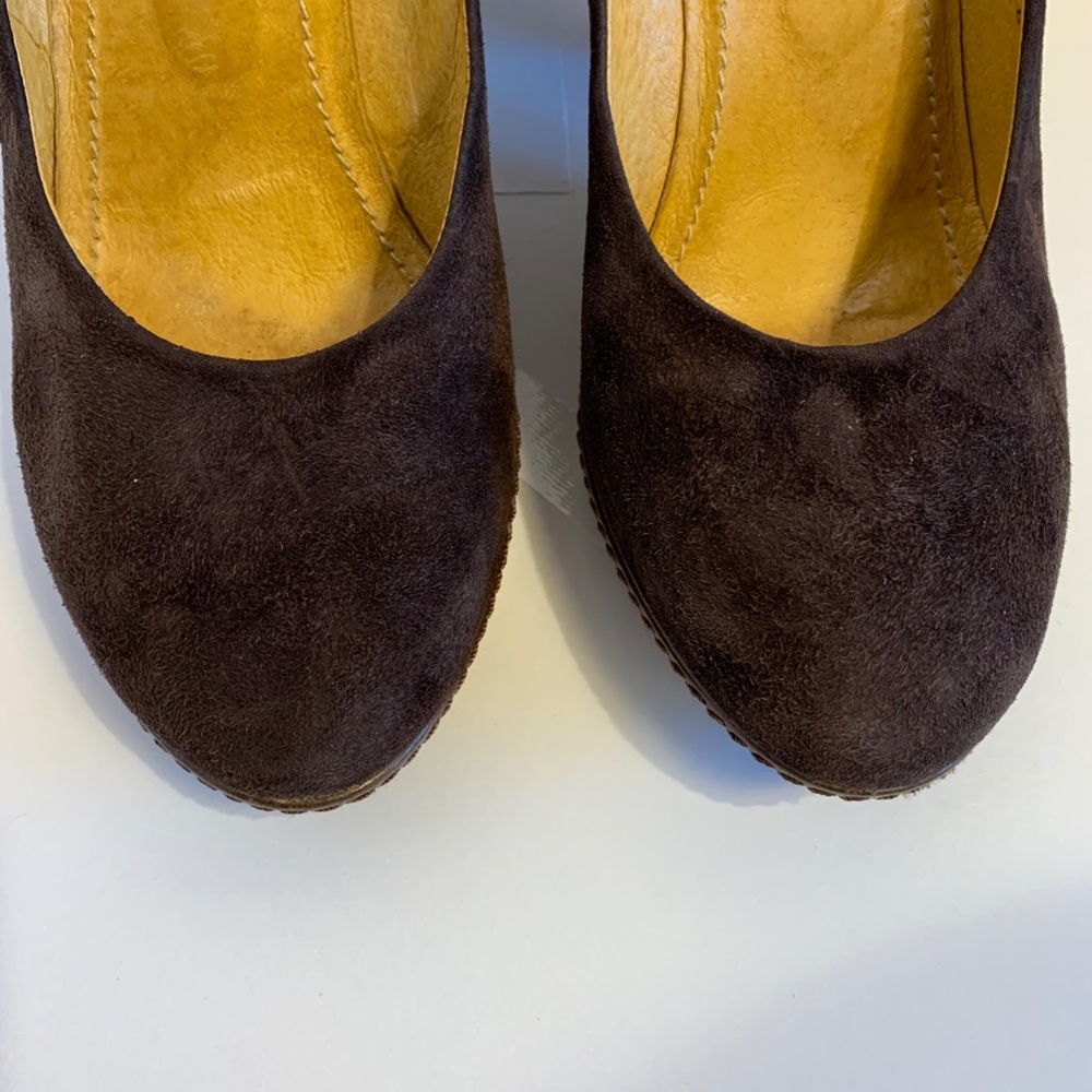 Keyte Brown Suede Platform Pumps - image 3